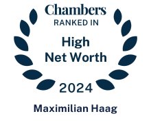 Maximilian Haag - recognized by Chambers HNW Guide 2024